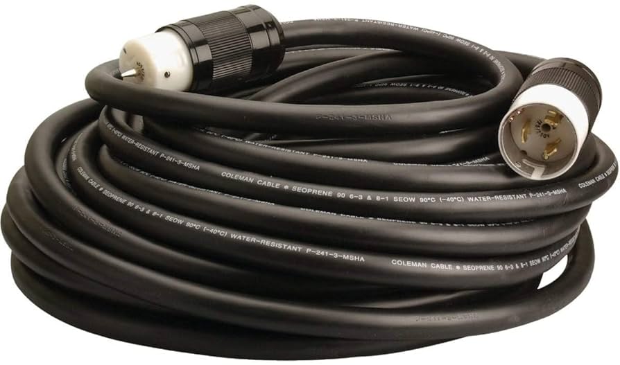 36' 50A Twistlock Cable