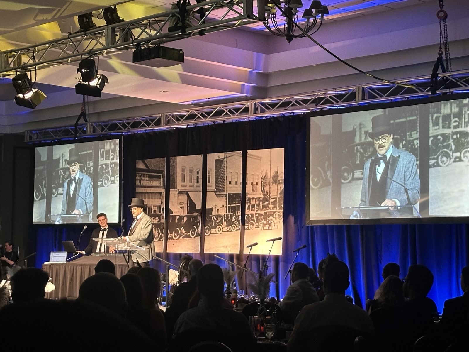 Valley Tech crew and lighting rig at a live Vancouver event